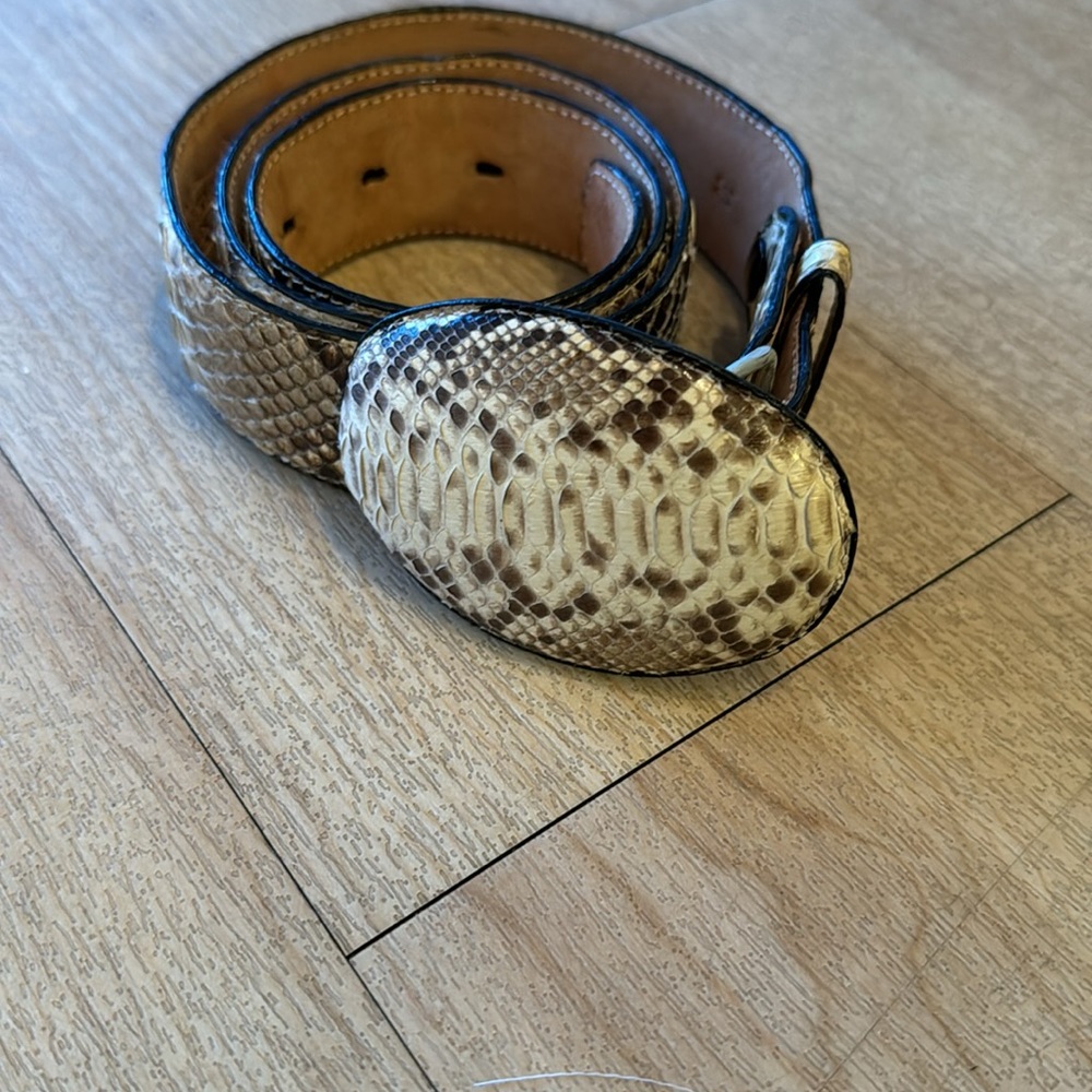 Python Leather belt